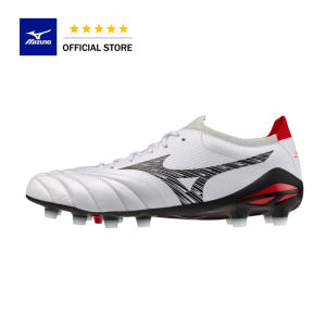 【100% Authentic 】Mizuno Morelia Neo V Beta Pro FG Firm Ground KL Soccer Cleat Football WHITE-LAVA ORANGE