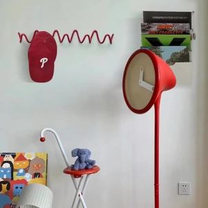 Sacesr Wave Iron 3 Hooks Key Hanger Nordic Hook Porch Wall Mounted Hook Cap Coat Rack for Living Room Decoration Home Wall Decor 9H4B3