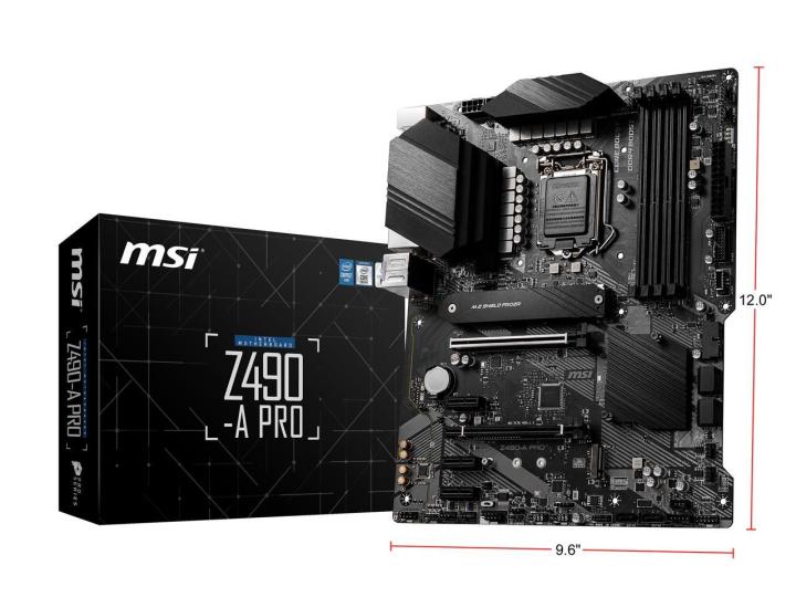 LGA 1200 MSI Z490-A PRO Motherboard 128GB In Z490 PCI-E Desktop  Mainboard Dual Channel DDR4 4000MHz Memory Lazada PH - Main Image