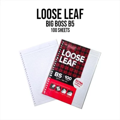 Loose Leaf Garis B5 - 100lembar / kertas loose leaf / Kertas Loose Leaf BIG BOSS B5 - 100lembar