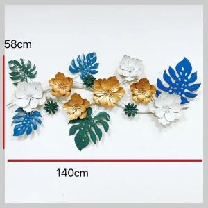 Modern Wrought Iron Retro Flower Wall Decoration Metal Decoration Entrance Hanging Background Creative
