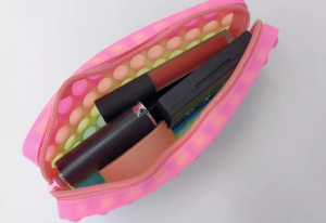 Pop it Bubble Purse Stress Relief for Kids and Babies Pop it Bag Pencil Case Makeup Kit Rainbow Colored Fast Shipping