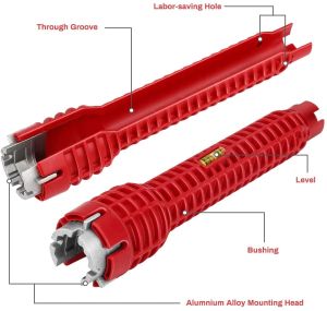 Faucet and Sink Installer 8in1 Kunci Pas Untuk Memasang Pipa Selang Kran Air Wastafel Kamar Mandi