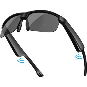 Smart Glasses Polarized Bluetooth Sunglasses with Built-in Mic & Speakers Open Ear Voice Assistant