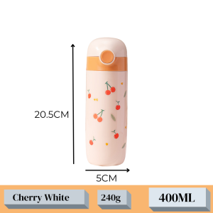 FACE Ice Flask 316 Stainless Steel Bounce Lid Insulated Vacuum Thermal Bottle (400ml)