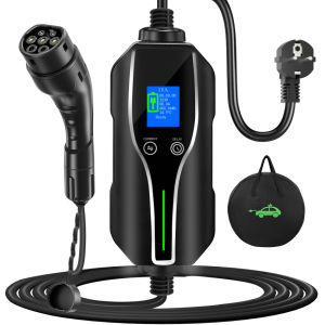 【จัดส่งภายใน 2 วัน + ต้นฉบับ 100% 】รุ่นใหม่!!EV Charger Type2 16A/32A ชาร์จได้แม้ไม่มีสายดิน สามารถพกพาเสียบชาร์จปลั๊กไฟบ้าน 220Vได้ ปรับระดับไฟสูงสุดได้ถึง 16A/32A3.5KW/7.2KW ความเร็วชาร์จเร็วขึ้น