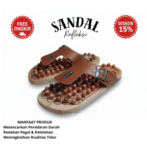 SANDAL REMATIK KESEHATAN KAYU SANDAL THERAPY SANDAL REFLEKSI