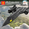 SR-71 Blackbird trinh sát máy bay không gian trẻ em nhỏ bé Đồ chơi lắp ráp giáo dục đồ chơi Khối lắp ghép. 