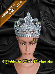 Mahkota Kening Ratu Sosopan Warna Silver / Mahkota Kening Tari / Aksesoris Tari Kode SAI-MKS018