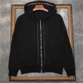 Áo Hoodie Zip Đính Đá Cao Cấp, Áo Khoác Nỉ Nam Nữ Đính Đinh Quanh Áo Cá tính, Áo Nỉ nam. 