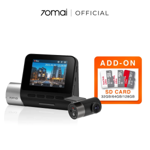 70mai A510 Dashcam 2.7K Resolution + HDR | 4G Connectivity | Built-in GPS & ADAS | Buffered Emergency Recording