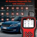 ANCEL VD700 เครื่องสแกน OBD2สำหรับ VGA All Car Full System Diagnostic Tool Support 8 + Reset Funtions Injector Coding For VAG VW Audi Skoda Seat And More Car Brands Automotive OBD 2 Fast Scan Diagnosis Tool. 