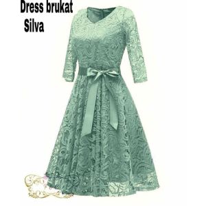 Dress Edisi Khusus Warna Sage Green Kondangan Gaun Pesta Mint Wardah Dresscode Sagegreen zh