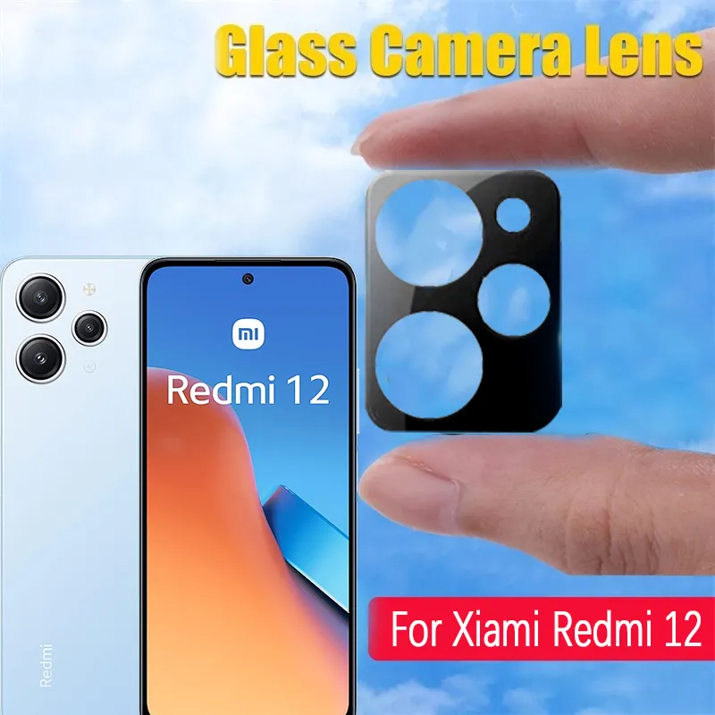 Xiaomi Redmi 12 4G Lens Protector Back 3D Curved Camera Protective Glass  For Xiaomi Redmi 12 4G Full Coverage Lens Protector Ultra-thin Tempered  Glass Camera Lens Film for Redmi12 4G