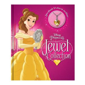 Disney Princess Beauty & the Beast Jewel Collection Hardcover Storybook With 2 Stories & Necklace Gift For Kids