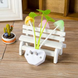 Đèn ngủ hình cây nấm Đèn ngủ cảm ứng ánh sáng đổi màu