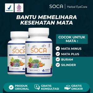 Obat Mata Atasi Mata Buram Kapsul SOCA Herbamed Herbal Mata Minus Dan Memperlancar Sirkulasi Darah Pada Mata