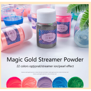 22-color crystal glue magic gold streamer powder magic color aurora powder Mermaid Ji pearl powder