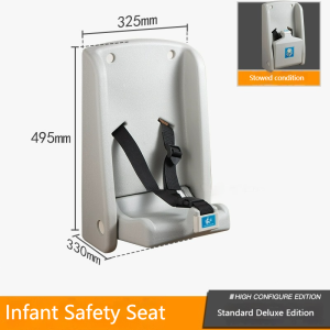 Space - Saving Multifunctional Baby Changing Table: Wall - Mounted Design for Mother - Baby Rooms in Public Bathrooms