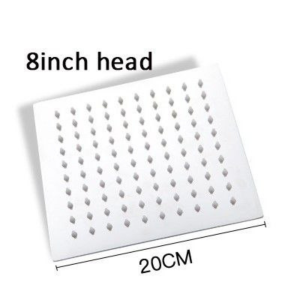 VERMERCH Best Seller Premium 8 10 12 Inch Ultra Thin 304 Stainless Steel Rain Shower Head Square Rainfall Shower Head 304 Stainless Steel 8 10 12 Inch Ultra Thin 304 Stainless Steel Rain Shower Head Square Rainfall Shower Head Premium Quality Shower Set.