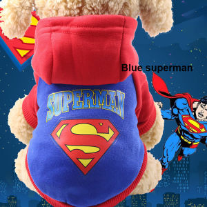 Cartoon Dog Hoodie Sweater Winter Warm Pet Dog Clothes for Small Dogs Cotton Kitten Coat Jacket