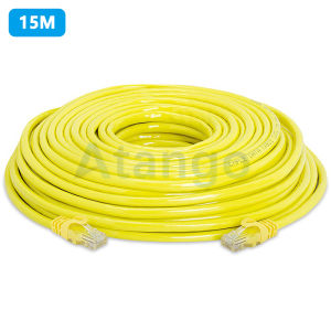 10m To 50m Yellow Rj45 Cat5e Lan Ethernet Cable Indoor For Laptop Tv Box Indoor