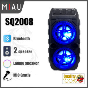 Bluetooth Speaker microphone karaoke Plus Speakers wireless  2008 dua Speaker bass