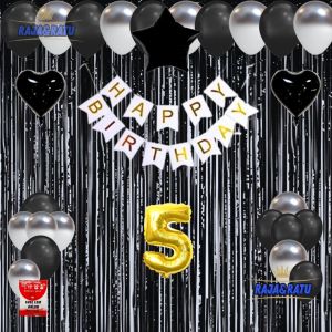 Paket Set Pesta Ulang Tahun Dekorasi Happy Birthday Anak-anak Cowok Dan Cewek Dekorasi Ultah Simple