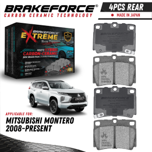 Brakeforce Extreme Carbon Ceramic Rear Brake Pads For Mitsubishi Montero 2008 Up To Present Model