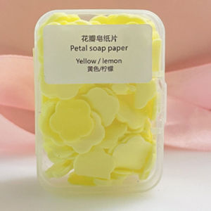 🔥Hutyet👍Soap Piece Travel Portable Hand Washing Piece Student Soap Paper Disposable Petal Soap Piece
