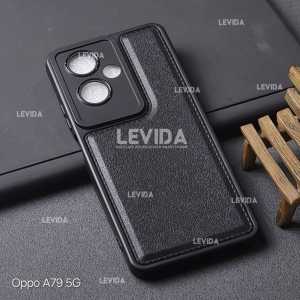 Luxury Case Leather Pro Kamera Black Oppo A79 5G