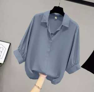 blouse wanita korea terbaru 2023 pinka bluse nyaman dipakai dan tidak menerawang