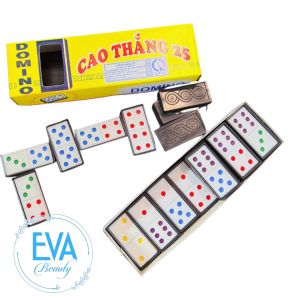 Bộ Trò Chơi Giải Trí Cờ Domino Nhựa Màu CT25 Rõ Nét Cao Cấp SP1923