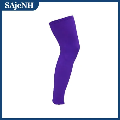 SAjeNH 1Pcs Full Leg Sleeves Long Compression Leg Sleeve Knee Sleeves Protect Leg For Man Women Basketball Cycling Football Running