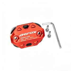 【6H SHIP】CNC Motorcycle Brake Fuel Oil Cap AEROX V1 V2 V3 Master Cover Front Fluid Reservoir Cover For YAMAHA