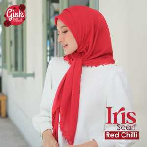 SKYSHOP HIJAB IRIS SCARF BY GIOK BAHAN VOAL DAN SAHARA SIZE 115X115CM KERUDUNG SEGI EMPAT PREMIUM MURAH CANTIK
