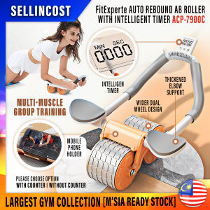 [FREE SHIPPING] SellinCost Ab Wheel Roller Elbow Support Rebound Retractable Plank Extra Silent Double Wide Ab Roller Abs Wheel Abdominal Exercises Waist Core Slimming Free Anti Slip Knee Mat Alat Senaman Kempiskan Perut ACP7900 ACP7500A ACP888C 智能健腹轮