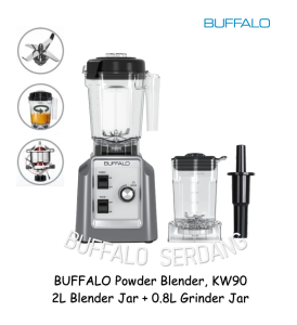 Buffalo New Power Blender 2 in 1 [ 2L Blender /800ml  Grinder ] KW90