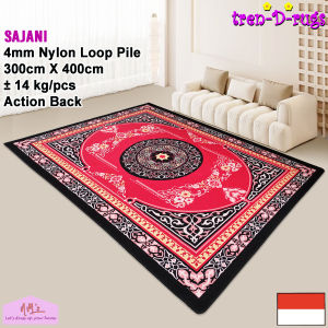 Tren-D-rugs Karpet jumbo eropa persian vintage abstrak alas lantai ruang tamu 300 cm x 400 cm - NMs