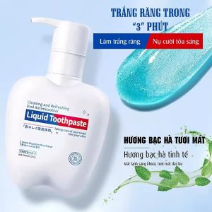 Kem Đánh Răng Liquid Toothpaste Loại Bỏ Cao Răng Giảm Ố Vàng Trắng Sáng Giảm Tình Trạng Hôi Miệng