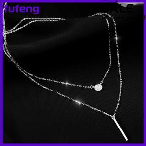 fufeng Pendant Necklaces Geometric Square Necklace Simple Women Fashion