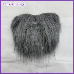 Fanzi 1ชิ้นเทศกาลตลกคริสมาสต์อุปกรณ์ประกอบฉากงานพรอมชุดแฟนซีเคราปลอมแฟนซีชุดฮาโลวีนปาร์ตี้ผมหน้าหนวด