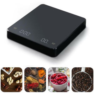 Coffee Scale Auto Timer LED Display Kitchen Scales with Timer 3kg/0.1g High Precision