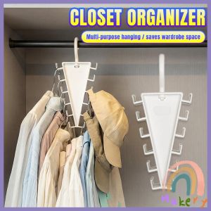 Makery V-Shaped 12-Hook Clothes Hanger 360° Rotating Hanger Space Saving Clothes Hanger Wardrobe Organizer