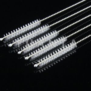 YUANTA แปรงล้างหลอดดูด จุกนม ขนไนล่อน ไม่ทําให้เป็นรอย แปรงหลอดทดลอง Stainless steel soft straw straw brush