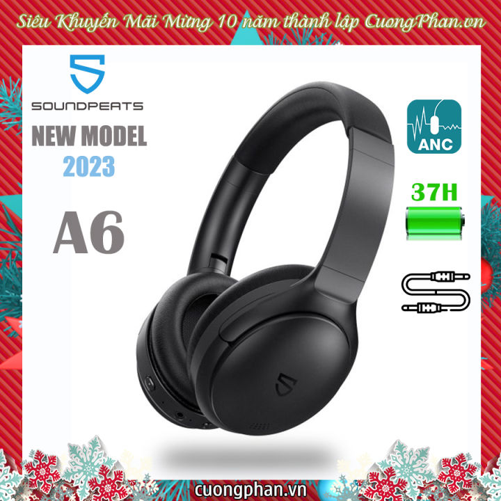 Tai Nghe Trùm Tai Bluetooth SoundPEATS A6 - Tai Nghe Chống Ồn Chủ Động