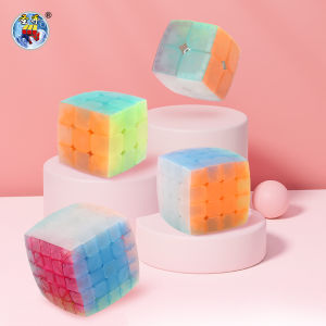 SENGSO Jelly cute magic cube Educational Toys Children Puzzle Toys 3x3 Designated for competition Cube High-quality kid toys