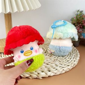 Cartoon Mushroom Plush Toy Keychain Cartoon Mushroom Soft Stuffed Doll Pendant Car Key Ring Backpack Bag Decor Kid Gift 2025