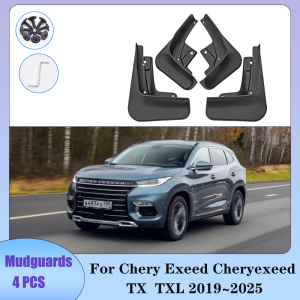 For Chery Exeed Cheryexeed TX TXL 2019~2025 2020 Car Wheel Mudquard Flaps Mud Skin Cover Guards Fenders Splash Parts Accessories