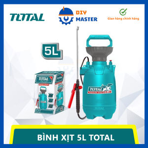 Bình xịt 5L TOTAL THSPP30502 bình phun thuốc trừ sâu tưới cây hoa quả có quai đeo tiện dụng cần bơm nhôm chắc chắn - DIY MASTER